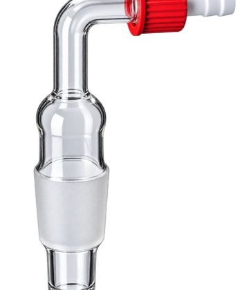 LGW-191 ADAPTERS, Cone to rubber Tubing, Straight or Right angle connection, with Stopcock.