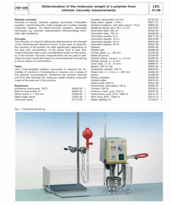 LGW-484 MOLECULAR WEIGHT DETERMINATION APPARATUS