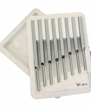 PHY-WAVE-002 TUNING FORK (SET OF 8) STEEL