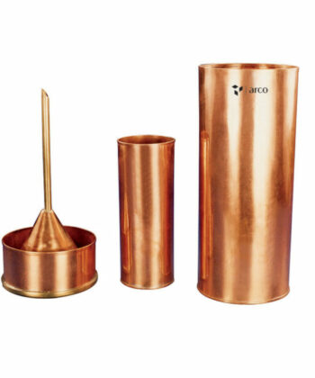 PHY-MESS-45 RAIN GAUGE COPPER BRITISH PATTERN
