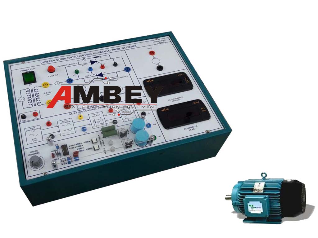 PEE-466B FHP INDUCTION MOTOR CONTROLLER USING ANTIPARALLEL THYRISTOR TRAINER PEE-466B FHP INDUCTION MOTOR CONTROLLER USING ANTIPARALLEL THYRISTOR TRAINER