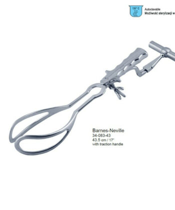 HSI-1117 BARNES-NEVILLE’S OBSTETRICAL FORCEPS WITH DETACHABLE AXIS TRACTION ROD AND HANDLE