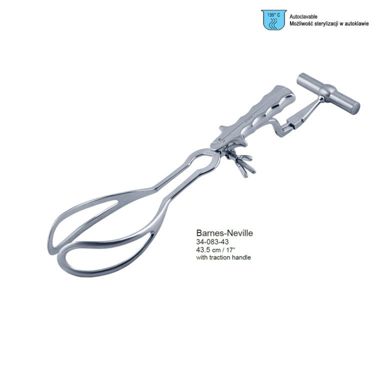 HSI-1117 BARNES-NEVILLE’S OBSTETRICAL FORCEPS WITH DETACHABLE AXIS TRACTION ROD AND HANDLE HSI-1117 BARNES-NEVILLE’S OBSTETRICAL FORCEPS WITH DETACHABLE AXIS TRACTION ROD AND HANDLE