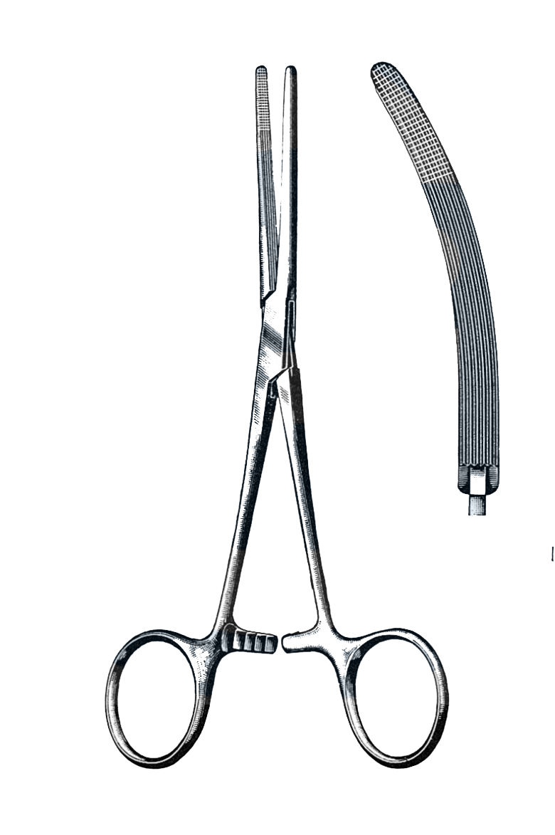 HSI-1061 ROCHESTER CARMALT HYSTERECTOMY FORCEPS CURVED HSI-1061 ROCHESTER CARMALT HYSTERECTOMY FORCEPS CURVED
