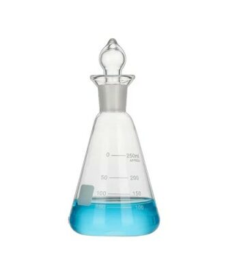 LGW-140 IODINE FLASKS with Flaring, Funnel Shaped Cup.