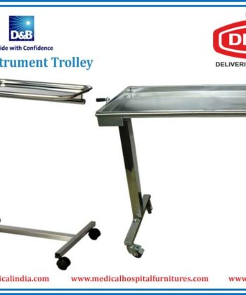 HF-200 MAYO TROLLEY COMPLETE STAINLESS STEEL