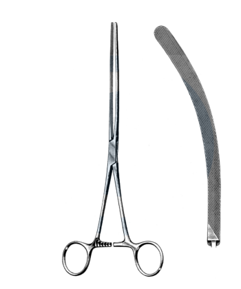 HSI-966 DOYEN INTESTINAL FORCEPS CURVED