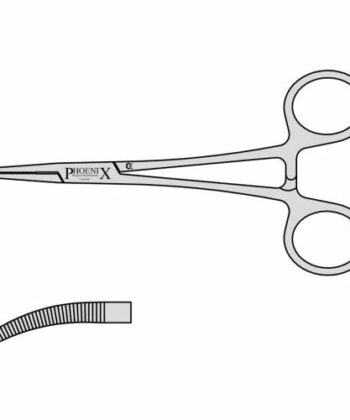 HSI-270 CUSHING ARTERY FORCEPS WITH BOX JOINT CURVED