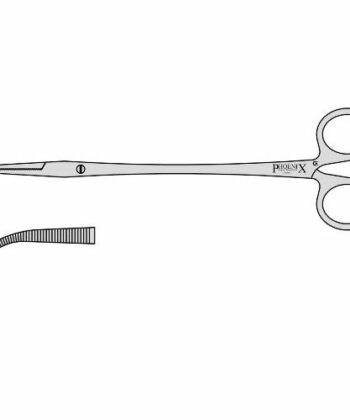 HSI-281 NEGUS ARTERY FORCEPS SCREW LARGE CURVED