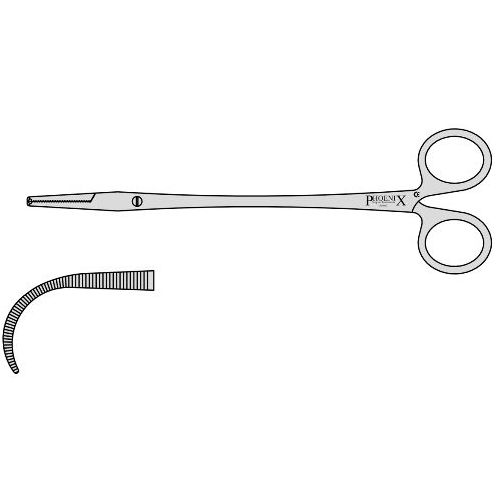 HSI-281 NEGUS ARTERY FORCEPS SCREW LARGE CURVED HSI-281 NEGUS ARTERY FORCEPS SCREW LARGE CURVED