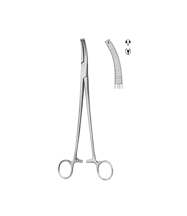 HSI-1070 WERTHEIM VAGINAL CLAMP FORCEPS CURVED HSI-1070 WERTHEIM VAGINAL CLAMP FORCEPS CURVED