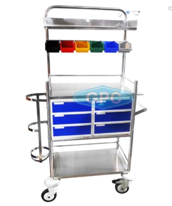 HF-198 CRASH CART TROLLEY