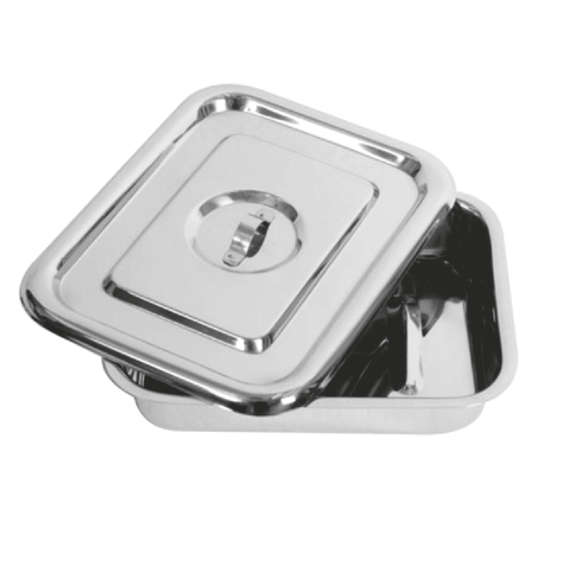 HH-03 INSTRUMENT/DRESSING/SURGICAL TRAY WITH COVER (STAINLESS STEEL) HH-03 INSTRUMENT/DRESSING/SURGICAL TRAY WITH COVER (STAINLESS STEEL)