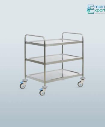 HF-191 INSTRUMENT TROLLEY 3 SHELVES