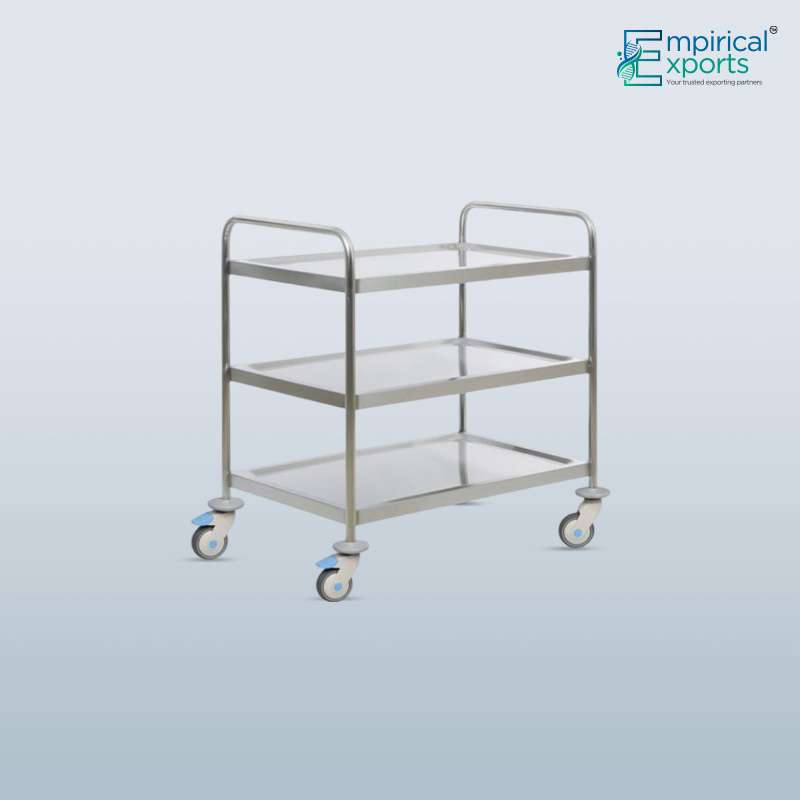 HF-191 INSTRUMENT TROLLEY 3 SHELVES HF-191 INSTRUMENT TROLLEY 3 SHELVES