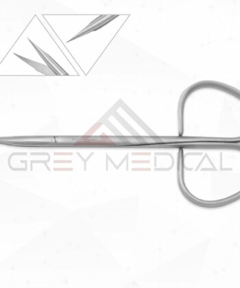 HSI-155 IRIS SCISSORS ANGULAR ROUND OR FLAT SHANKS