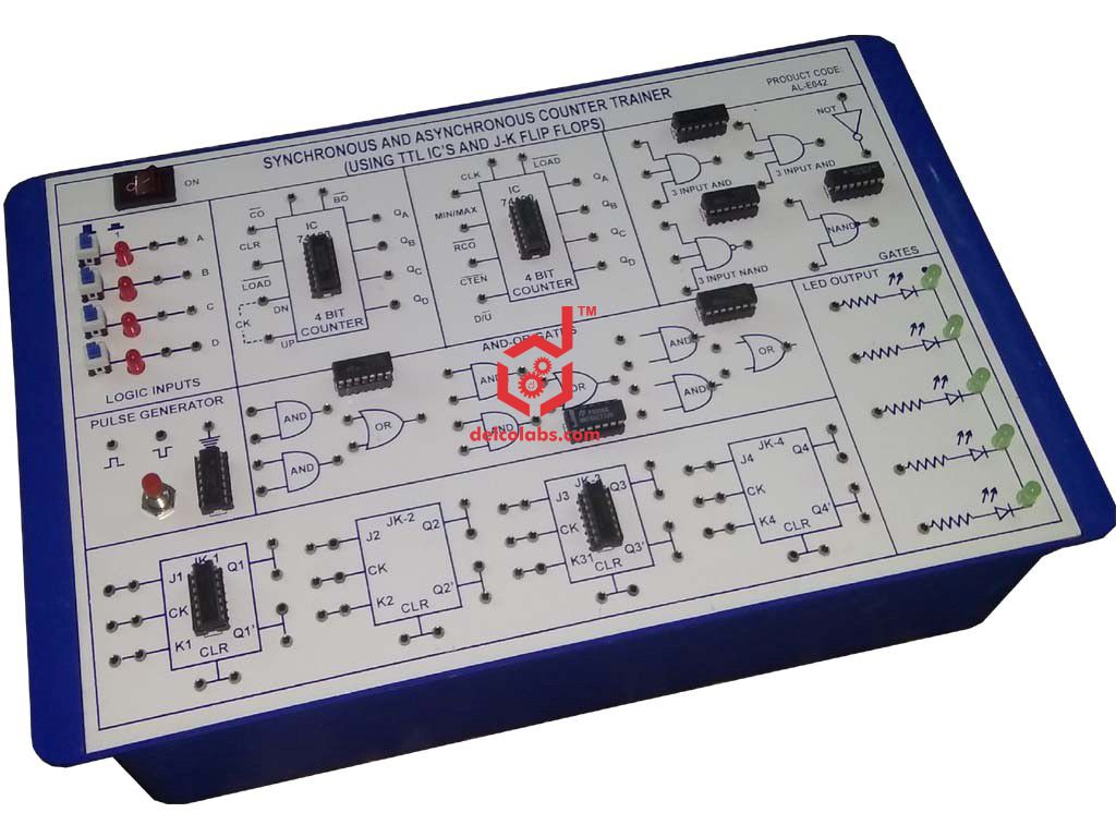 PDE-E042 SYNCHRONOUS AND ASYNCHRONOUS COUNTER TRAINER PDE-E042 SYNCHRONOUS AND ASYNCHRONOUS COUNTER TRAINER