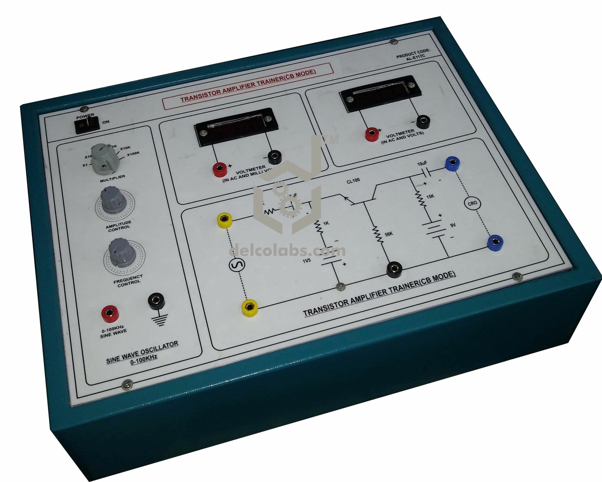 PAO-E117 TRANSISTOR AMPLIFIER TRAINER (CB MODE) PAO-E117 TRANSISTOR AMPLIFIER TRAINER (CB MODE)