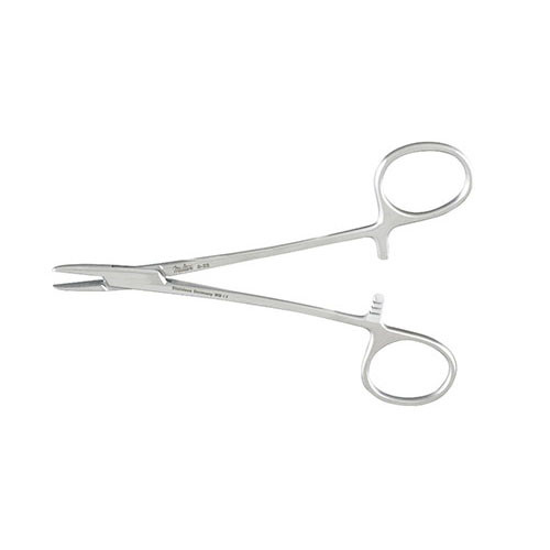 HSI-328 BROWN NEEDLE HOLDER WITH BOX JOINT CONVEX JAWS WITH FINE SERRATION FOR EASY TYING OF SUTURES HSI-328 BROWN NEEDLE HOLDER WITH BOX JOINT CONVEX JAWS WITH FINE SERRATION FOR EASY TYING OF SUTURES