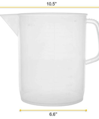 LPW-20 MEASURING JUG, SHORT FORM PLASTIC