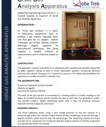 LGW-455 SPARES OF ORSAT GAS ANALYSIS APPARATUS