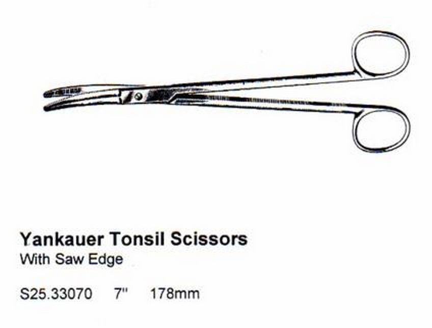 HSI-900 YANKAUER TONSIL SCISSORS HSI-900 YANKAUER TONSIL SCISSORS