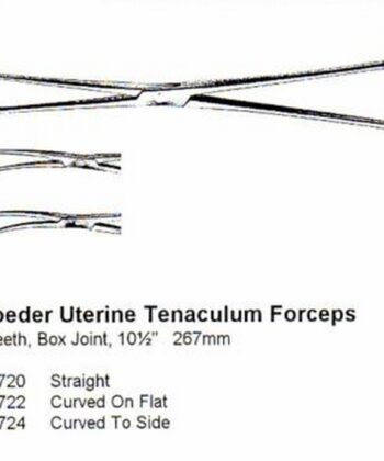 HSI-1035 SCHROEDER TENACULUM FORCEPS CURVED