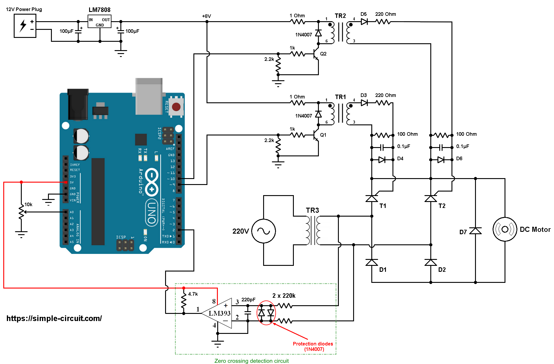 PEDE-742 UNIVERSAL MOTOR CONTROL USING AC-DC CONTROLLER (SCR, TRIAC BASED) PEDE-742 UNIVERSAL MOTOR CONTROL USING AC-DC CONTROLLER (SCR, TRIAC BASED)