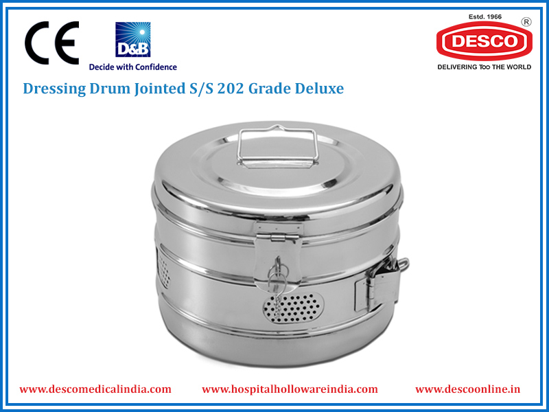 HH-22 DRESSING DRUM, JOINTED STAINLESS STEEL HH-22 DRESSING DRUM, JOINTED STAINLESS STEEL