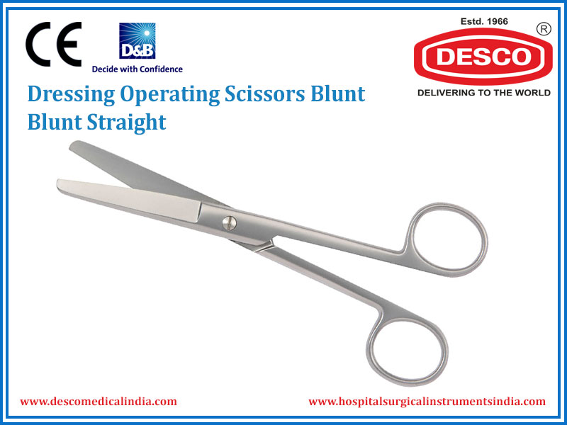 HSI-133 OPERATING/ NURSES/ DRESSING SCISSORS, BLUNT/BLUNT STRAIGHT HSI-133 OPERATING/ NURSES/ DRESSING SCISSORS, BLUNT/BLUNT STRAIGHT