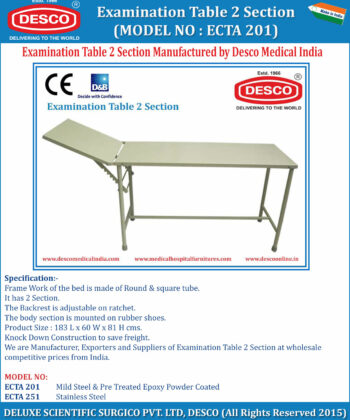 HF-154 EXAMINATION TABLE (2 SECTION)