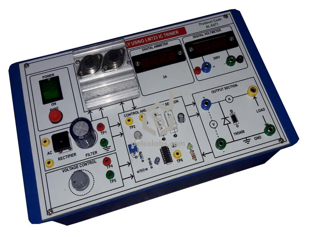 PBE-E025B VOLTAGE REGULATOR TRAINER USING LM723 PBE-E025B VOLTAGE REGULATOR TRAINER USING LM723