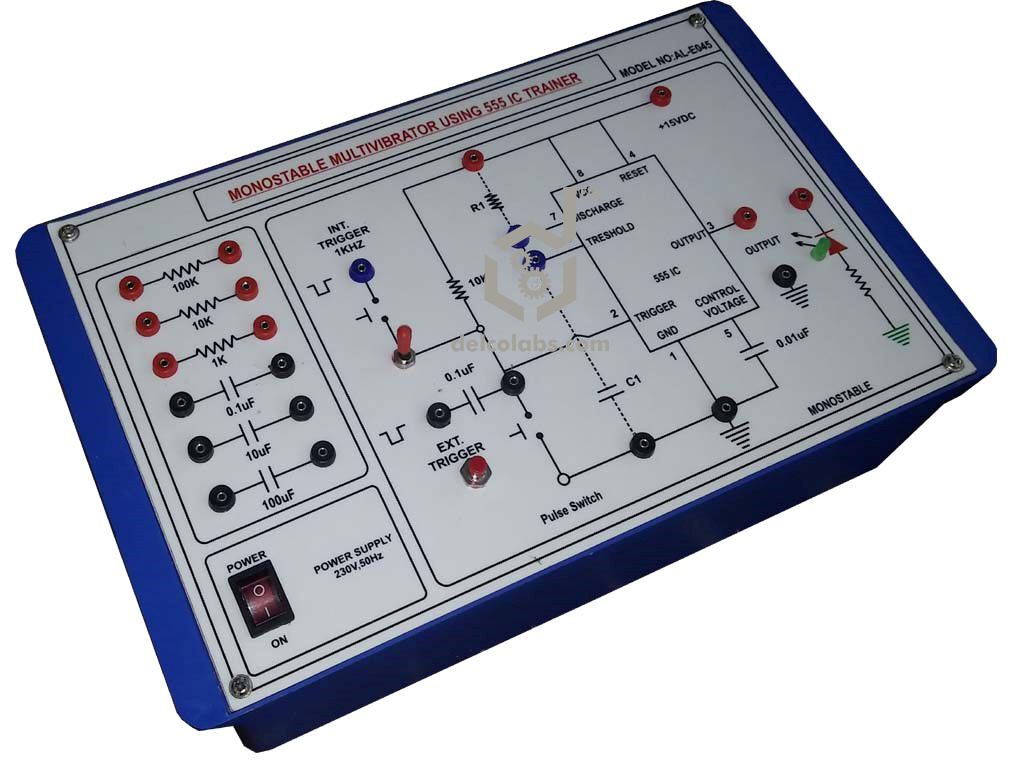 PAO-E045C MONOSTABLE MULTIVIBRATOR TRAINER (USING 555 IC) PAO-E045C MONOSTABLE MULTIVIBRATOR TRAINER (USING 555 IC)
