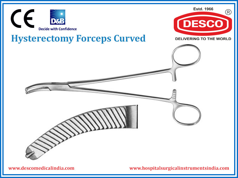 HSI-1065 RUSSELL HYSTERECTOMY FORCEPS CURVED HSI-1065 RUSSELL HYSTERECTOMY FORCEPS CURVED