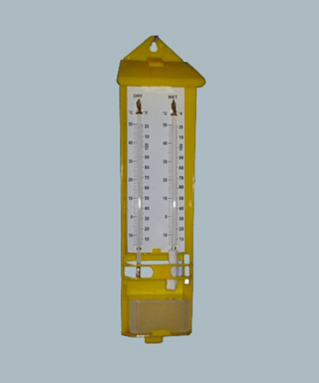 PHY-MESS-58 WET & DRY THERMOMETER PLASTIC BODY YELLOW