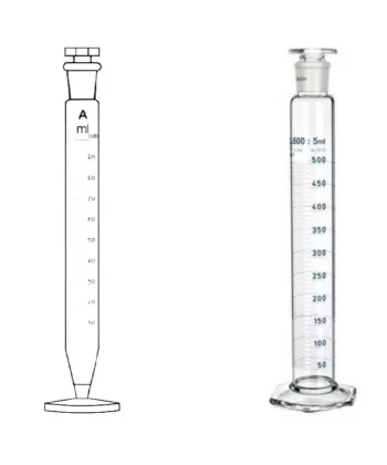 LGW-57 MEASURING CYLINDERS with interchangeable stopper