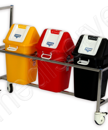 HF-231 BIO-MEDICAL WASTE 3 BIN TROLLEY
