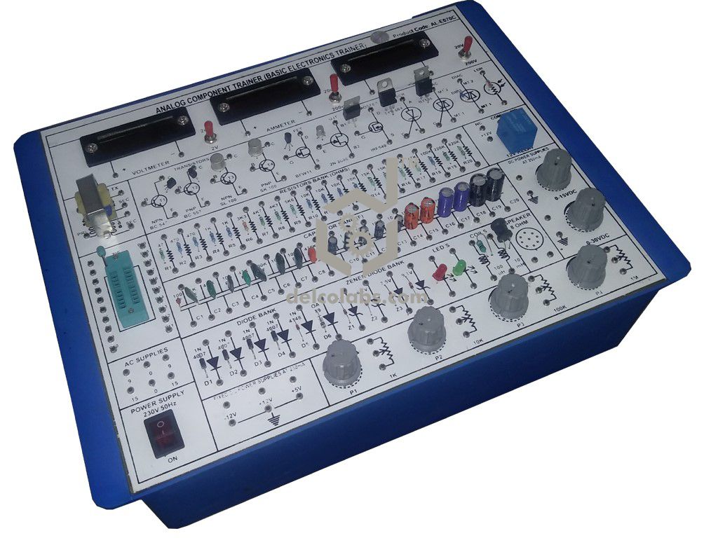 PBB-E049A ANALOG COMPONENT TRAINER (3 DIGITAL METERS) PBB-E049A ANALOG COMPONENT TRAINER (3 DIGITAL METERS)