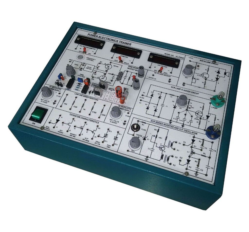 PEDE-393D POWER ELECTRONICS TRAINER 6 APPL. PEDE-393D POWER ELECTRONICS TRAINER 6 APPL.