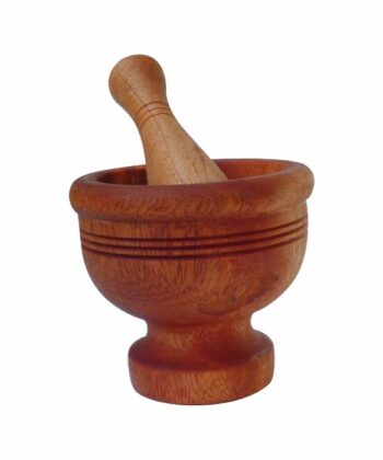 POR-21 MORTAR WITH WOODEN HANDLE PESTLE