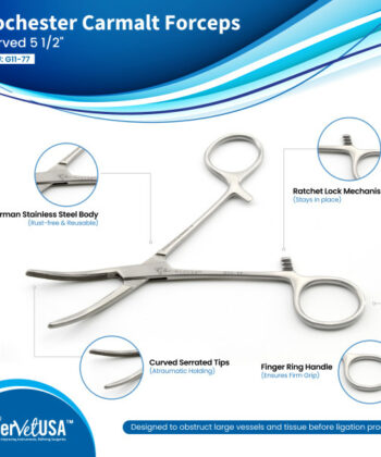 HSI-258 ROCHESTER-CARMALT FORCEPS CURVED