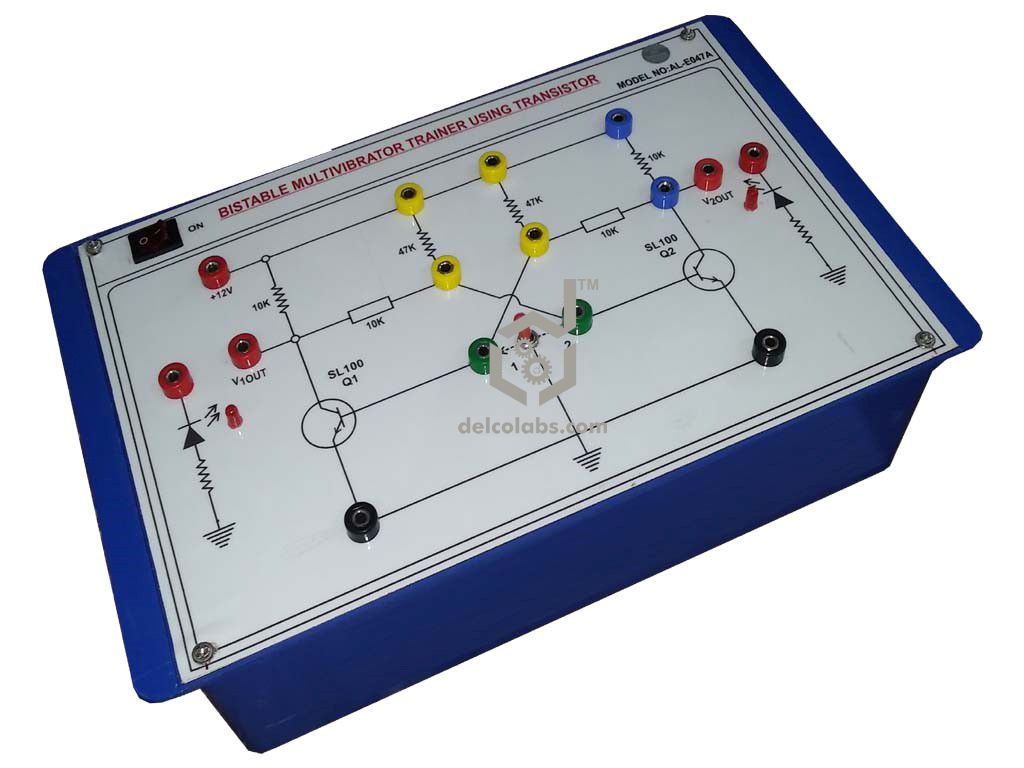PAO-E047A BISTABLE MULTIVIBRATOR TRAINER (USING TRANSISTOR) PAO-E047A BISTABLE MULTIVIBRATOR TRAINER (USING TRANSISTOR)