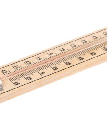PHY-MESS-62 THERMOMETER WOODEN BASE