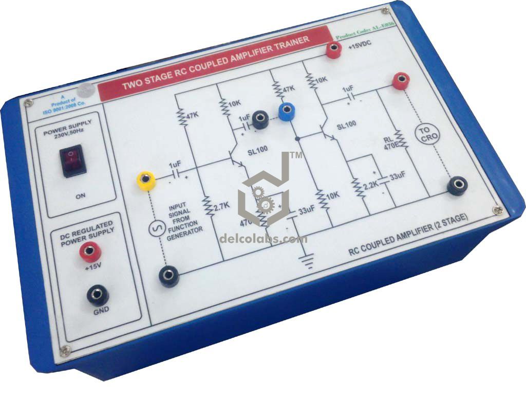 PAO-E036 RC COUPLED AMPLIFIER MULTISTAGE TRAINER PAO-E036 RC COUPLED AMPLIFIER MULTISTAGE TRAINER