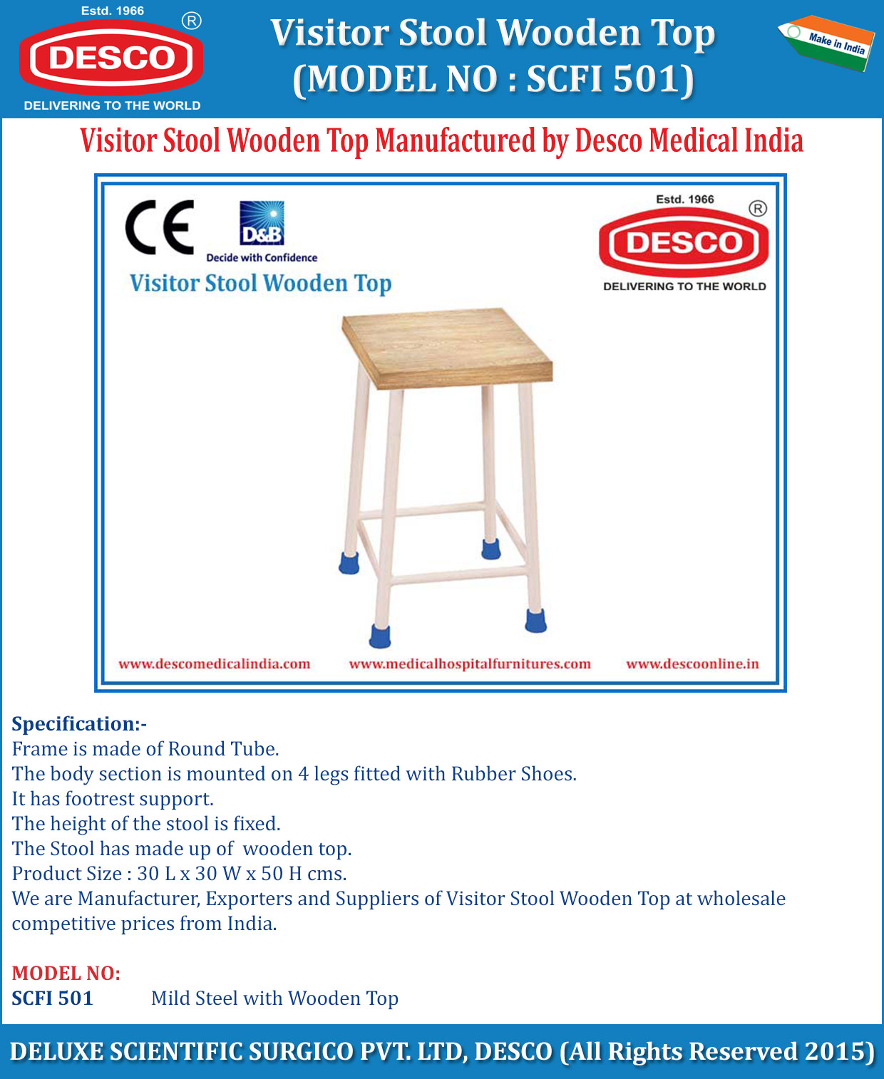 HF-222 VISITOR STOOL HF-222 VISITOR STOOL
